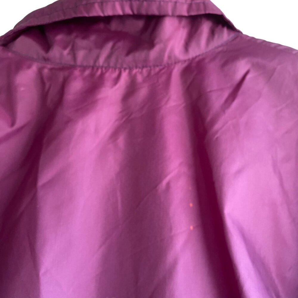 Vintage 90s Golfsmith Golf Nylon Men Windbreaker Jacket Purple Teal Green Vented - Picture 7 of 15